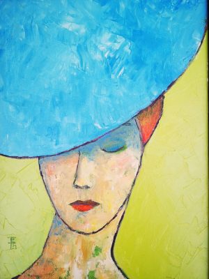Blue hat
