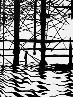 Under The Pier, Hastings Print