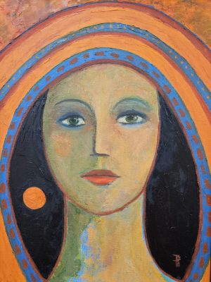 Orange Globe - an original oil painting by Tessa Thonett